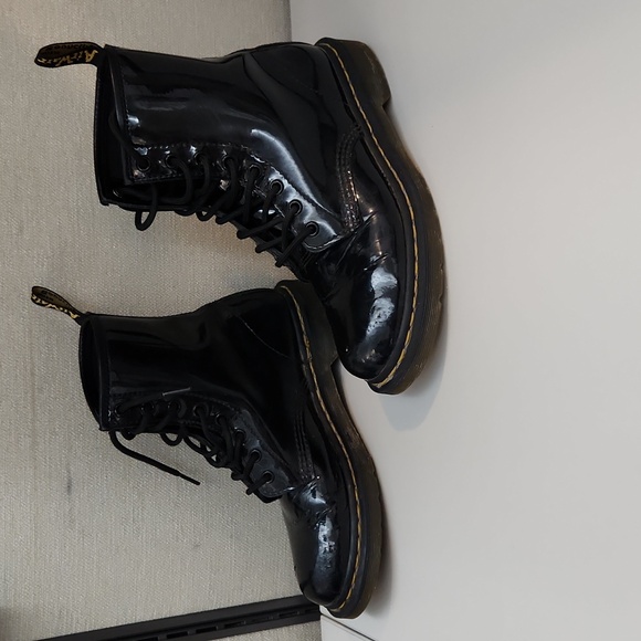 Dr. Martens Shoes - Doc Martens Patent Leather  Boots Size 8
